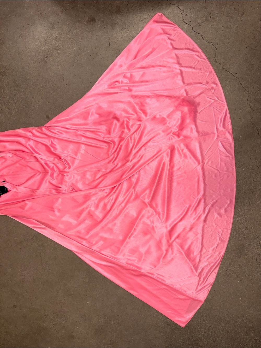 90s Grace Tie-Back Halter Maxi Dress in Bright Pink NWT - Picture 12 of 13